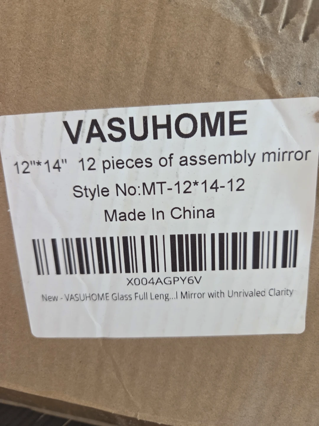VASUHOME 12-Piece Assembly Mirror Set - photo 2