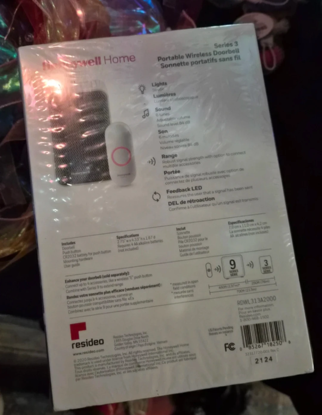 Honeywell Home Series 3 Portable Wireless Doorbell - photo 2