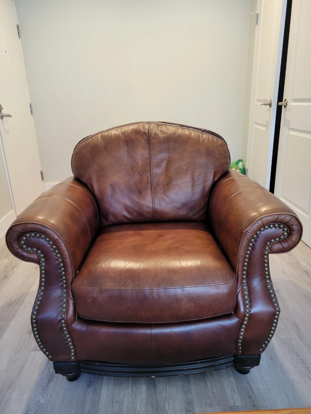 Classic Brown Leather Armchair *open to offers*