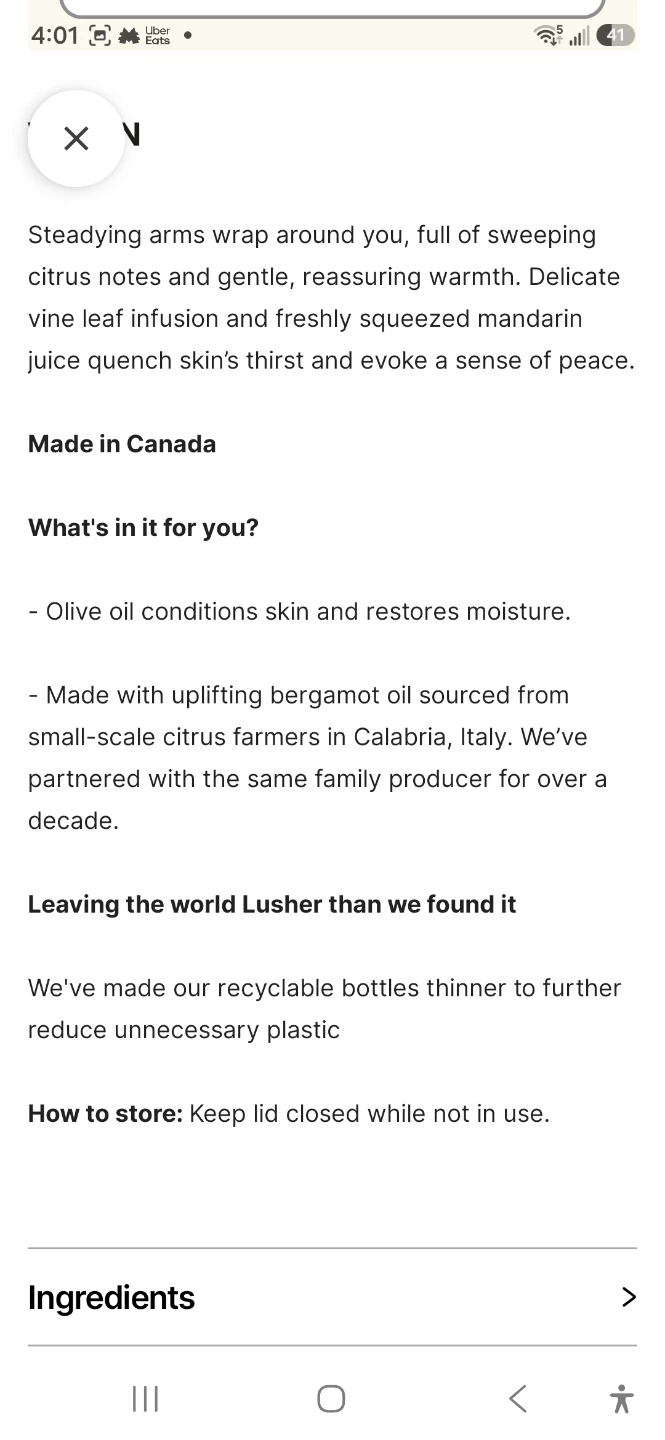 Lush The Olive Branch Shower Gel 250ml - photo 2