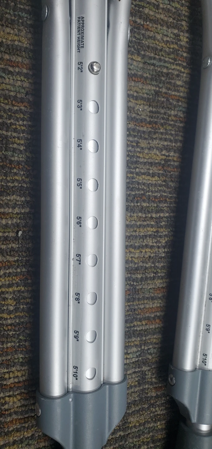 CRUTCHES ALUMINUM. ADJUSTABLE - photo 3