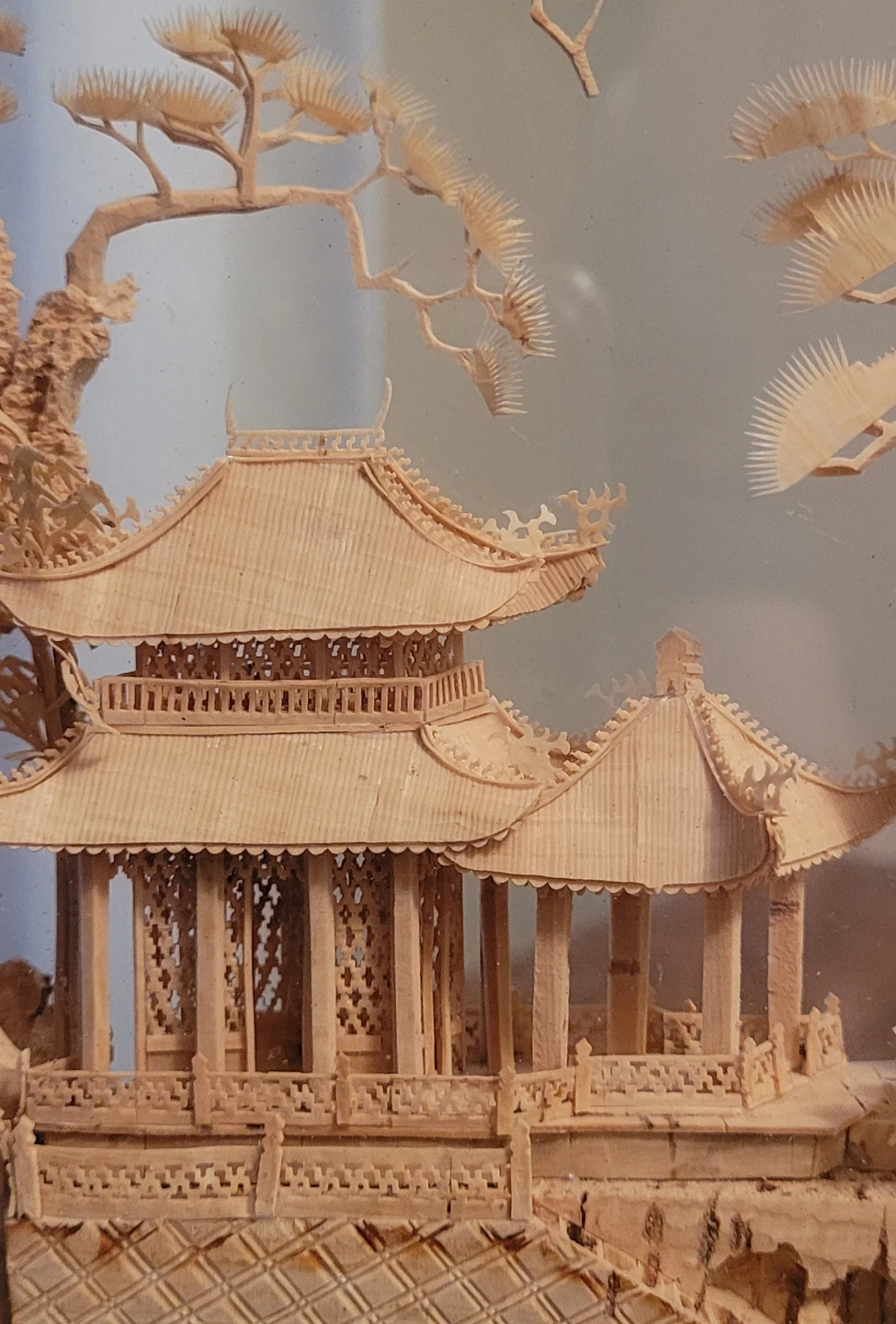 Chinese cork carving display - photo 3