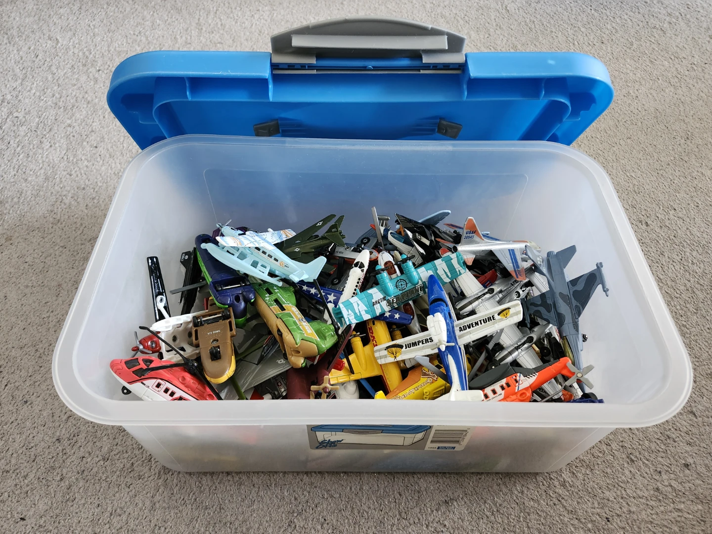 Lot of Die-Cast Toy Planes and Helicopters