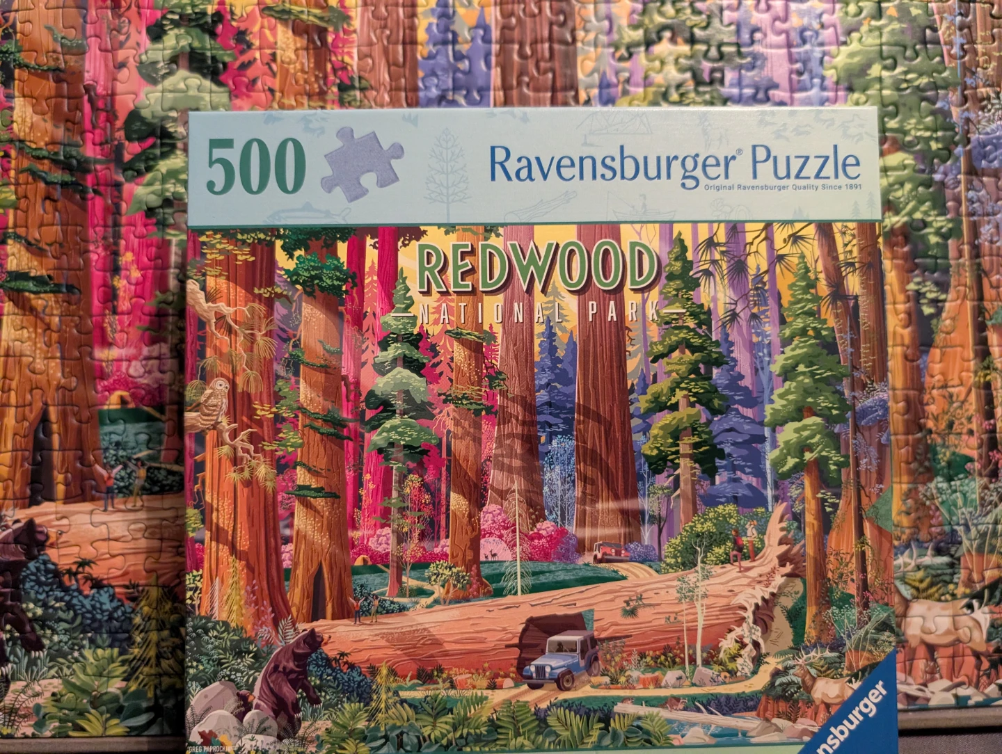 Like New Ravensburger 500 piece puzzle
