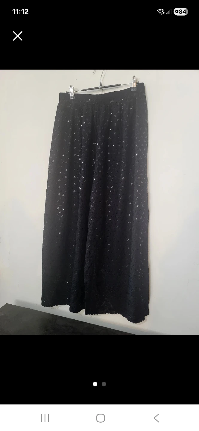 Black sequin palazzo pants - Brand New - photo 2