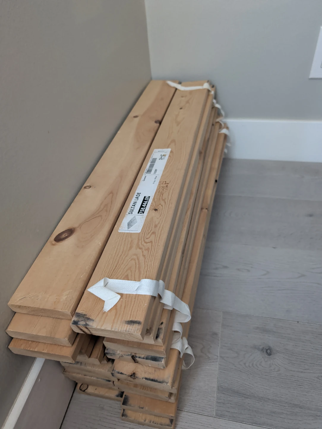 Wooden slats