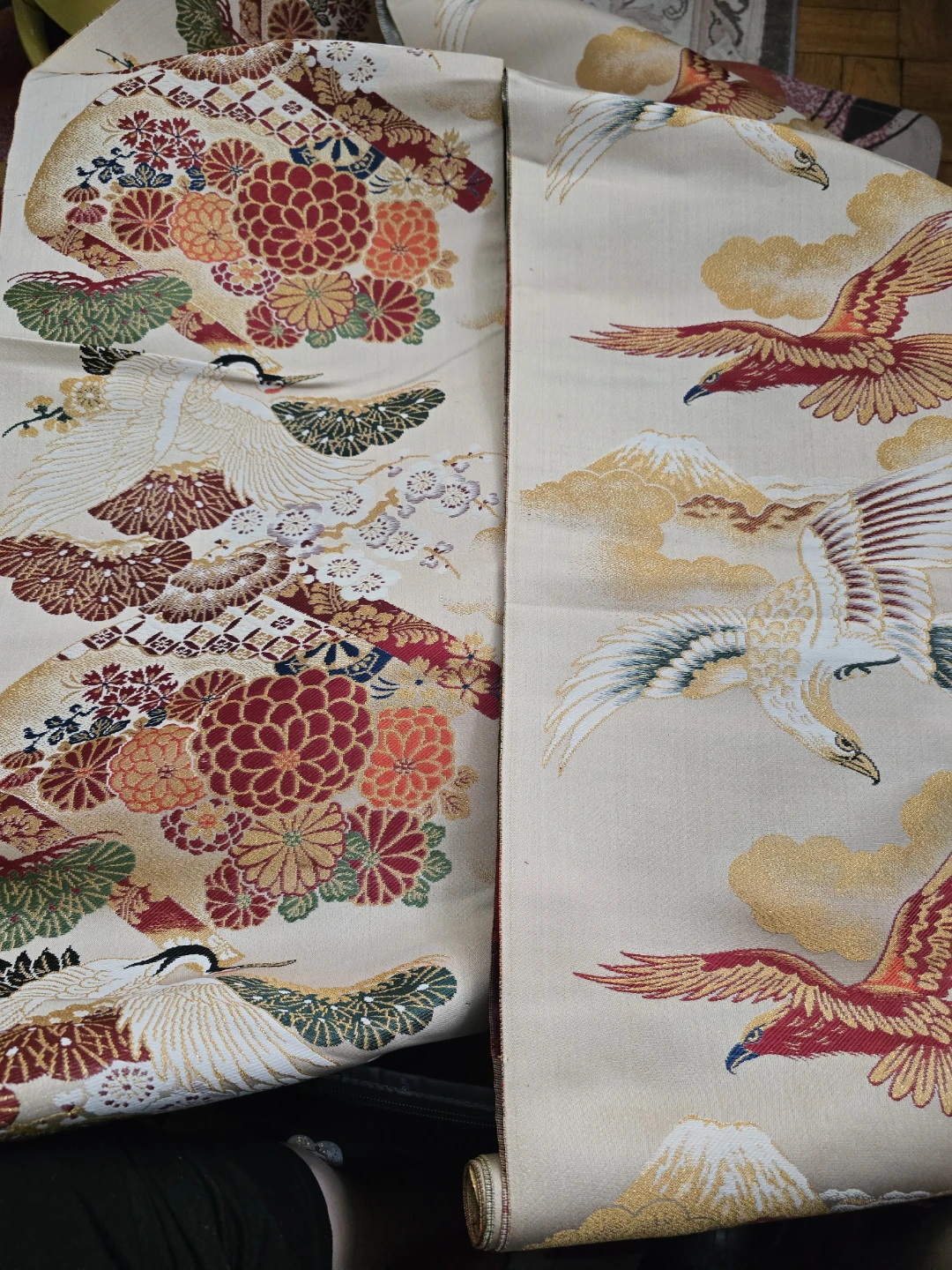 🏈 Reversible  Obi Antique Panel Silk Brocade - photo 5