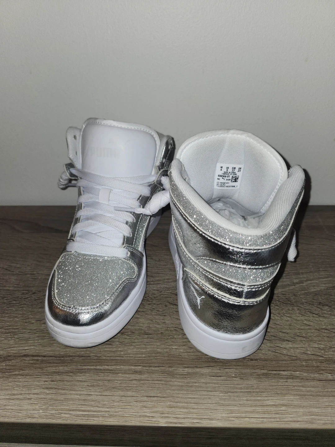 Puma High-Top Glitter Sneakers US Size 5 - photo 3
