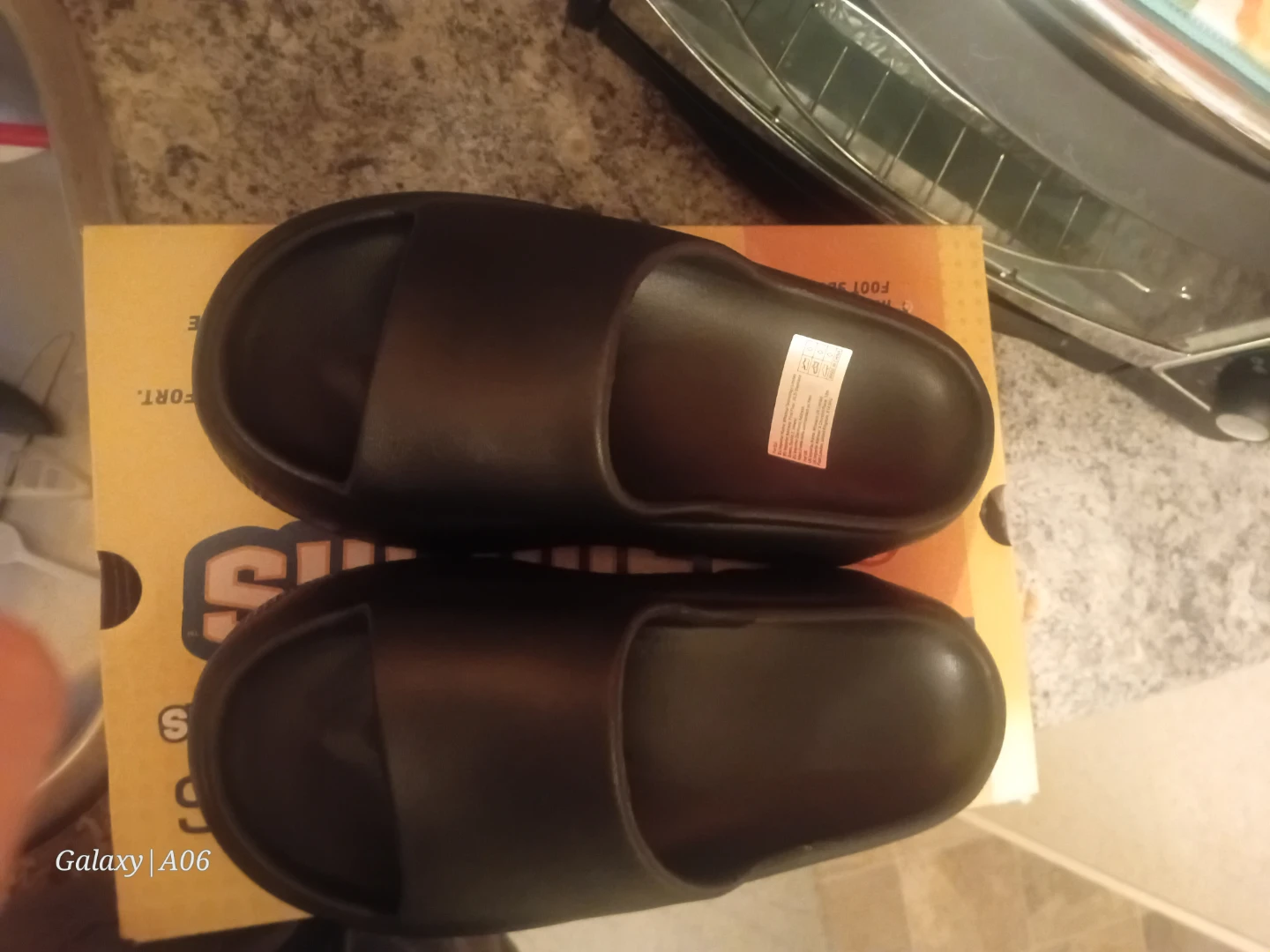 Black Platform Slide Sandals - photo 2