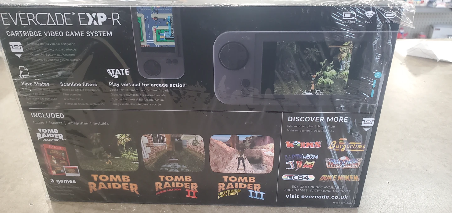 Evercade EXP-R Handheld Console with Tomb Raider Collection - photo 2