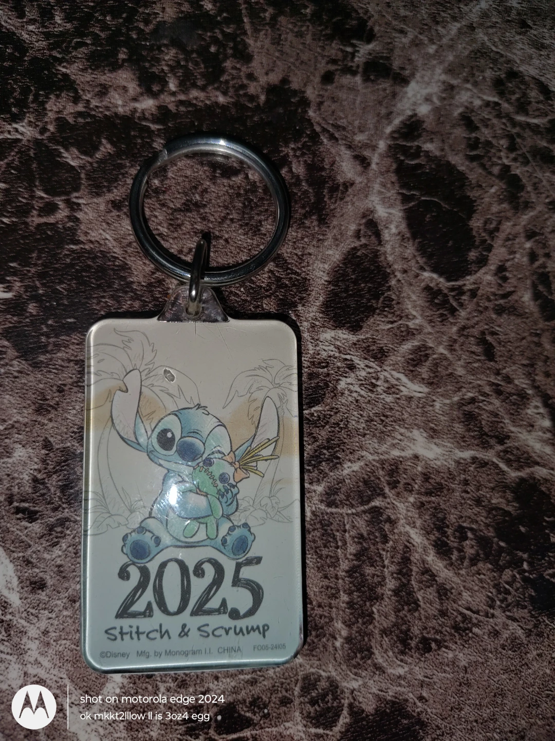 Disney Stitch & Scrump 2025 Keychain