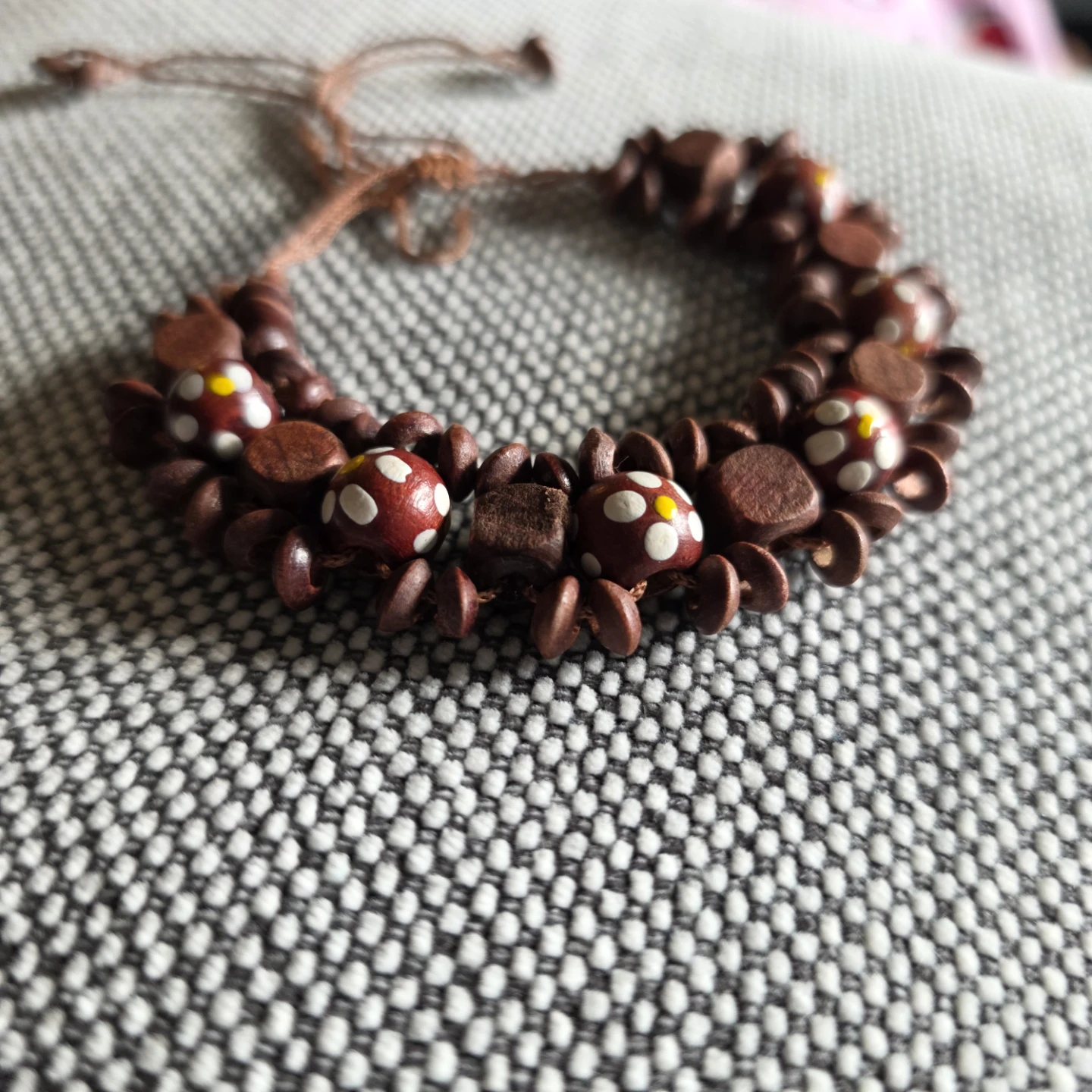 Handmade Wooden Bead Bracelet - photo 5