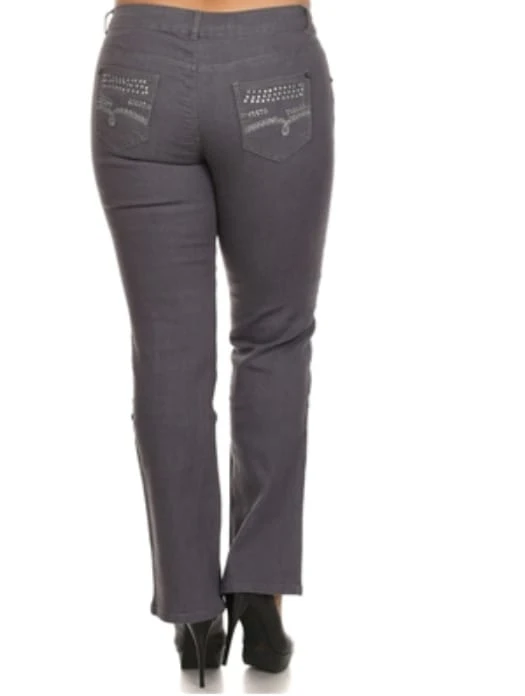 Grey Embellished Jeans