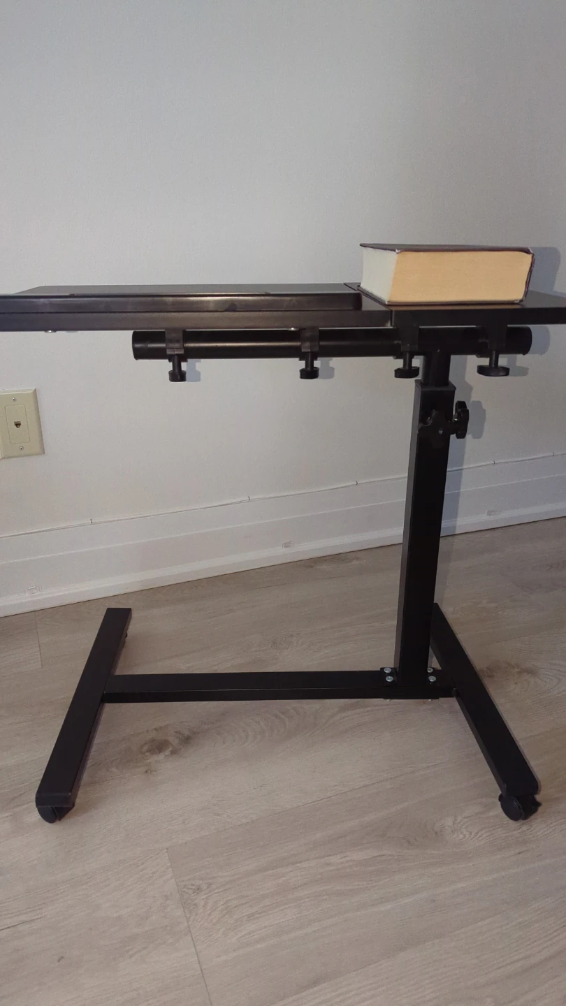 Adjustable Laptop Desk with Wheels - photo 3