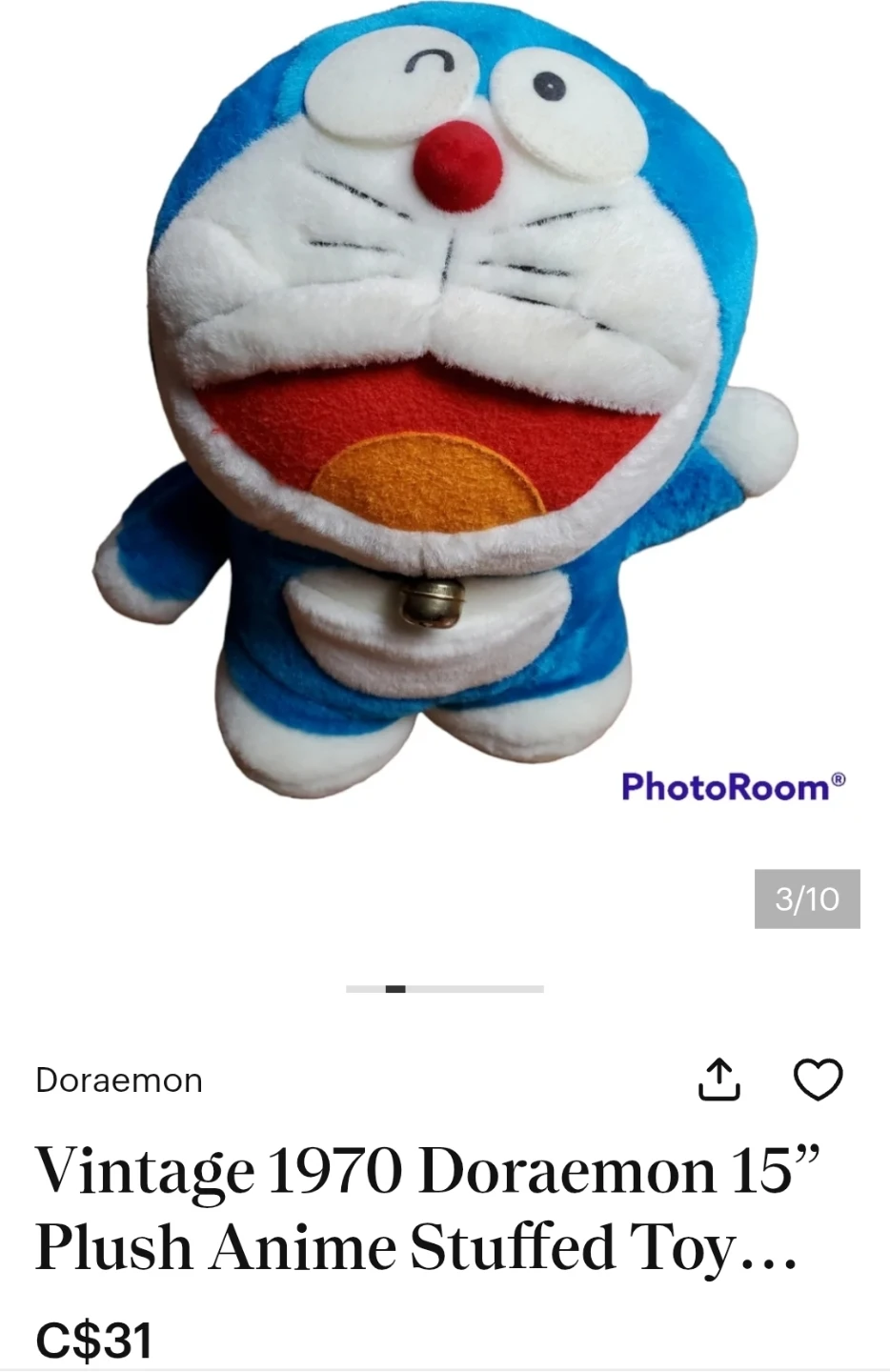 Doraemon Plush Anime Stuffed Toy - photo 2