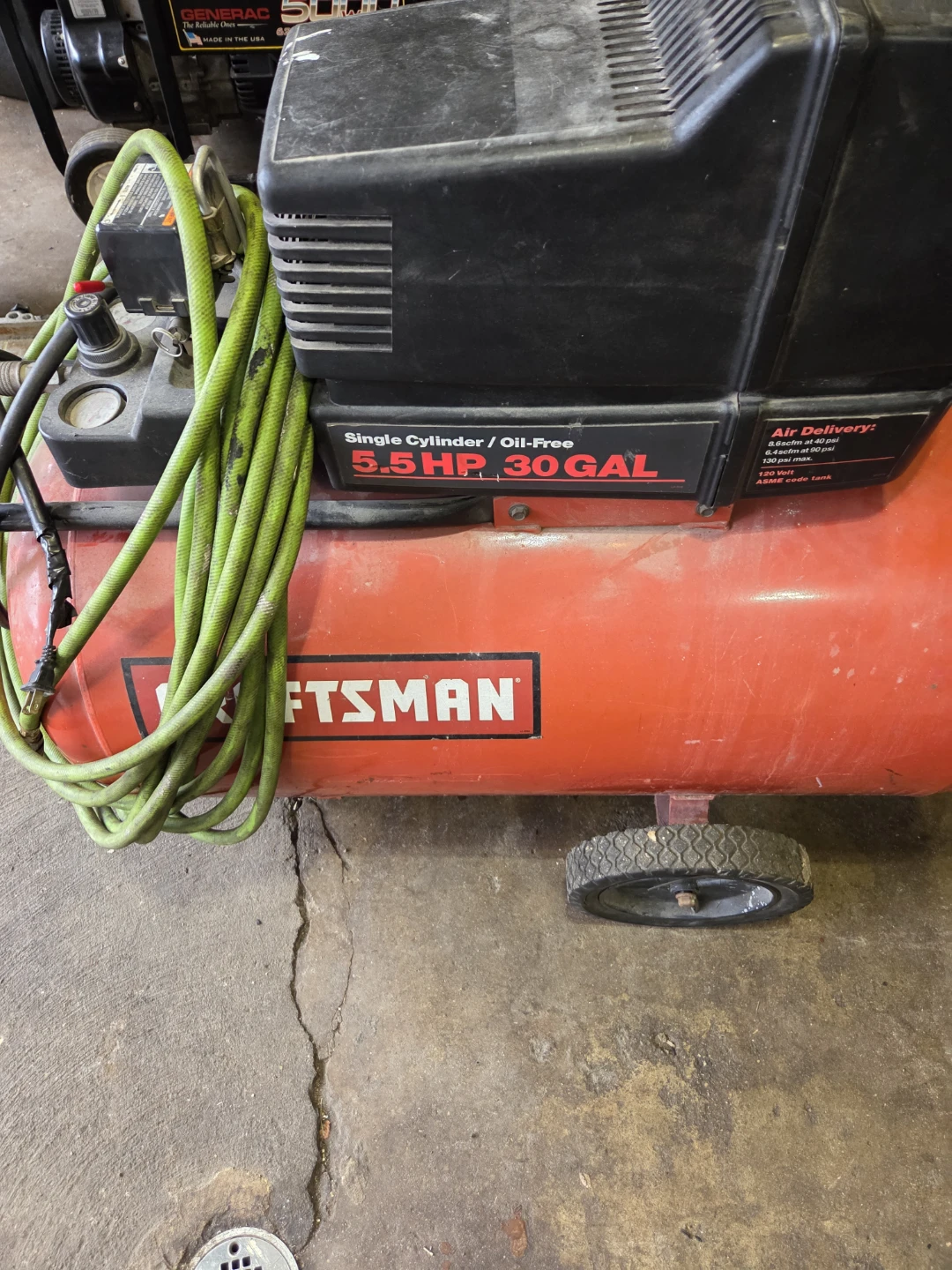 Craftsman 30 Gallon 5.5 HP Air Compressor