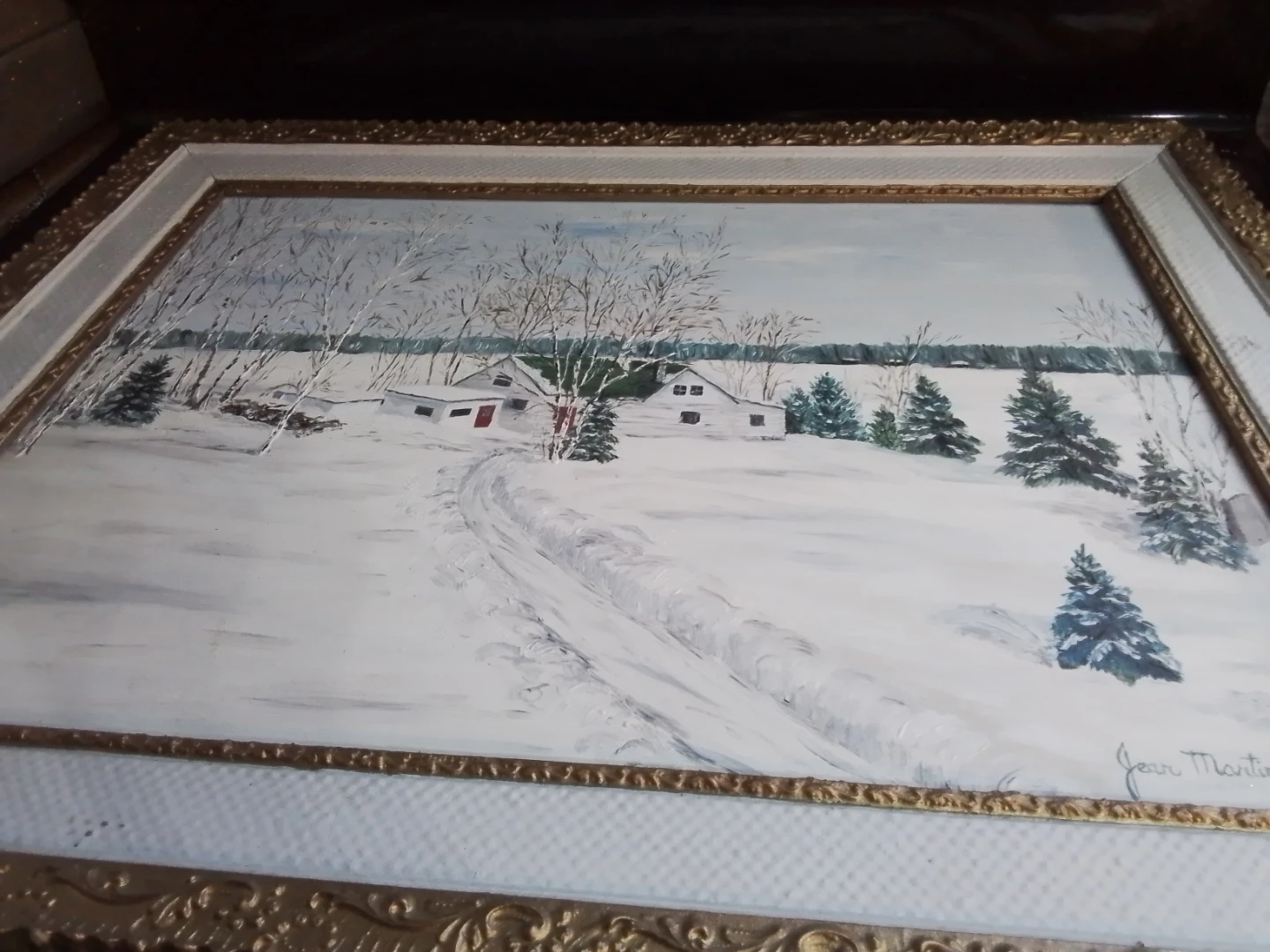 Jean Martin Winter Landscape Painting - photo 3