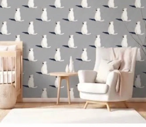 Self-Adhesive Peel & Stick Wallpaper 17"×118" Blue & Grey - photo 5