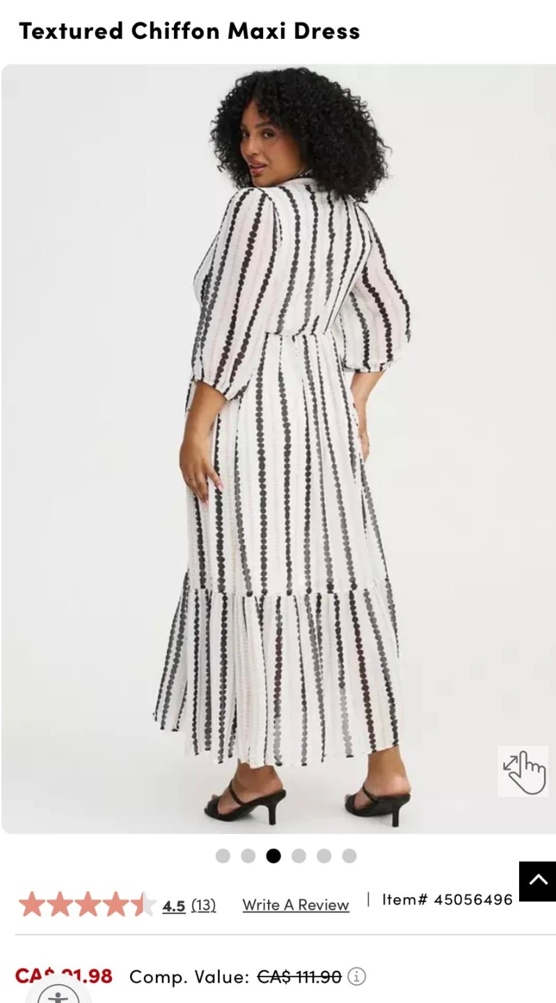 Torrid Textured Chiffon Maxi Dress - photo 2