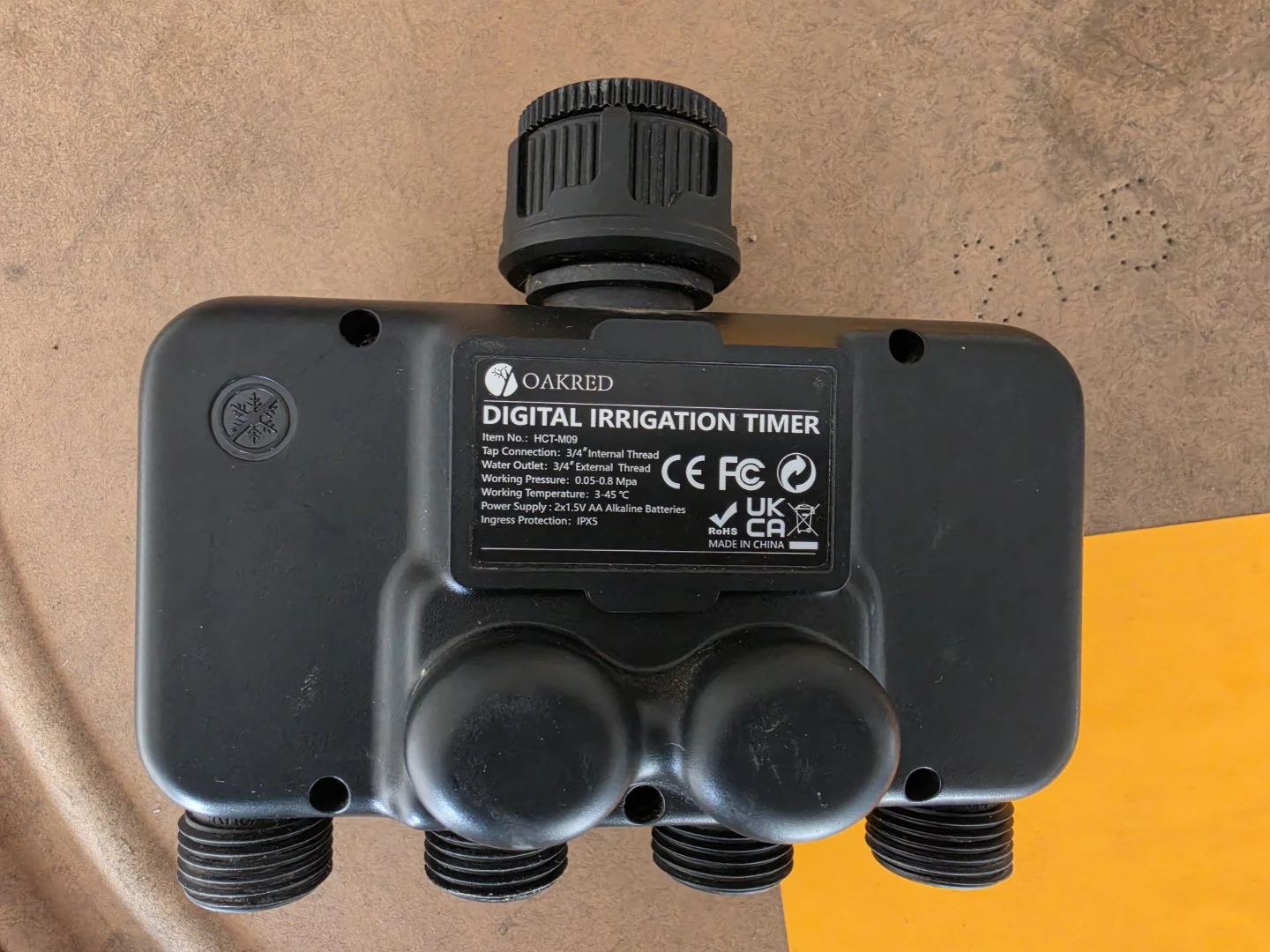Oakred Digital Irrigation Timer 4-Outlet (Item #002) - photo 3