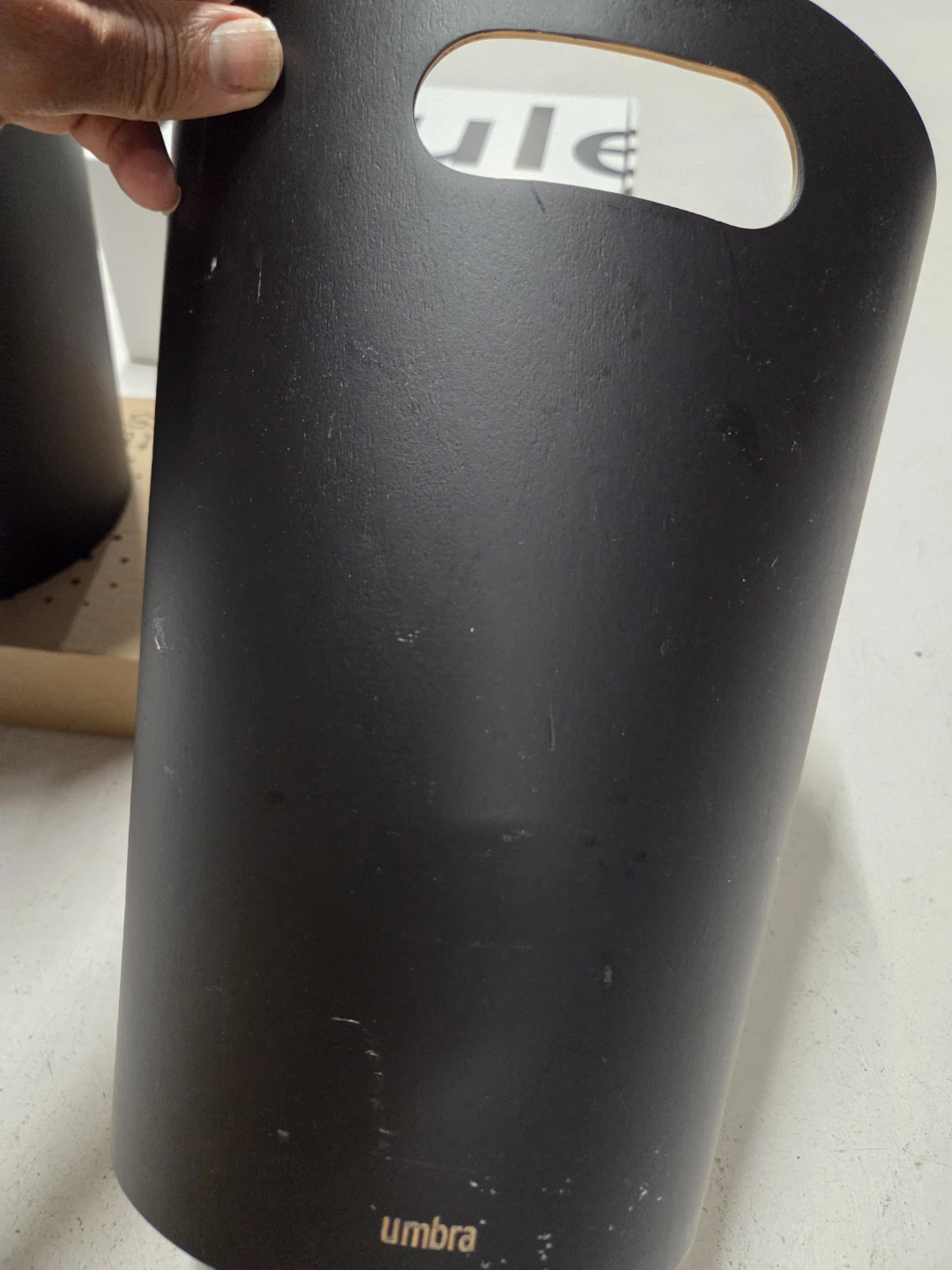 Two Umbra Wood Waste Bins - photo 5