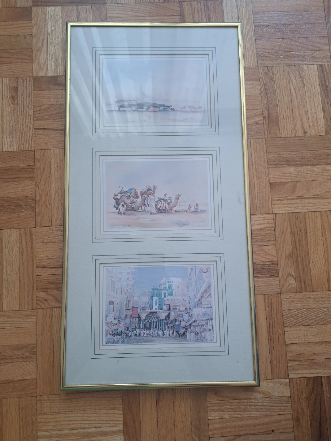 Expensive Triple Framed Watercolour Art Print Set