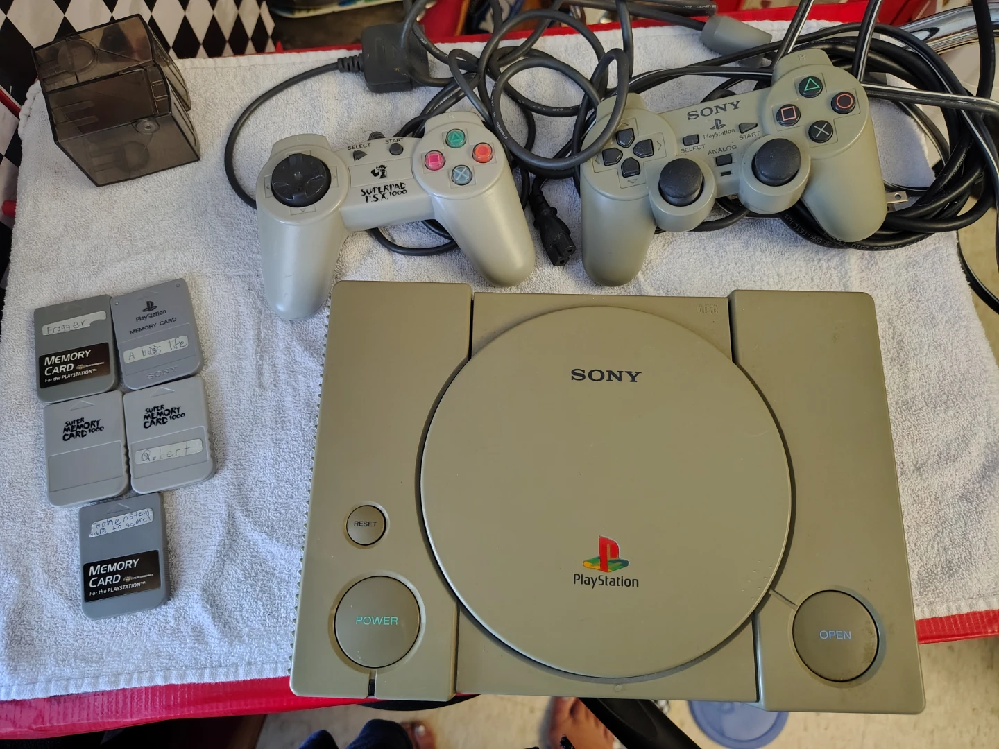 Sony PlayStation 1 Console Bundle with Games and Controllers