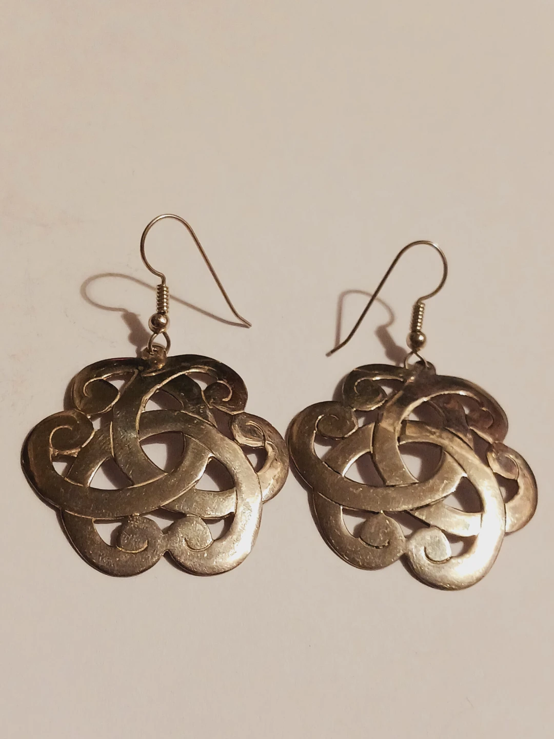 Endless Celtic Knot Sterling Silver 925 Earrings - photo 2
