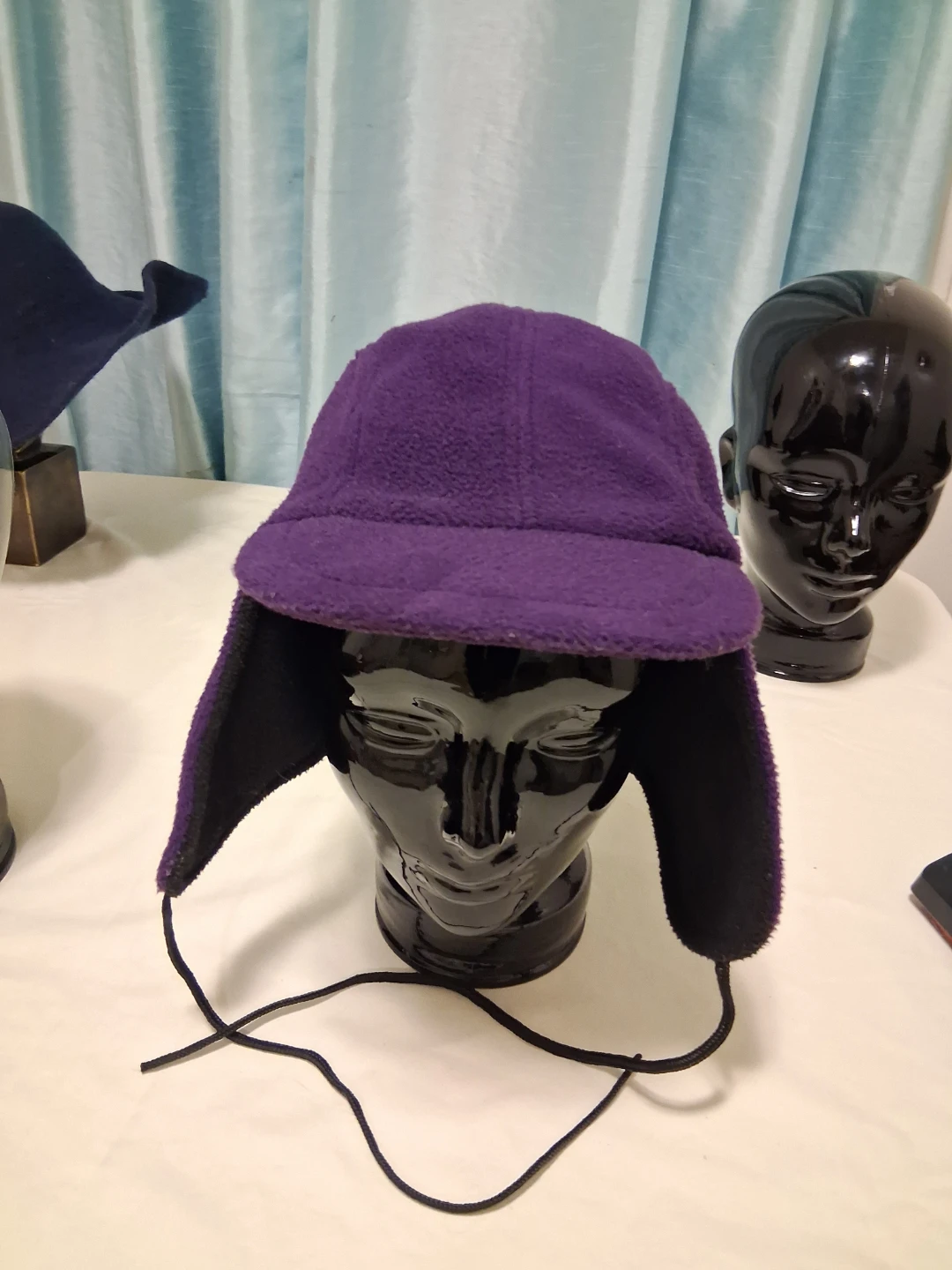 Purple Fleece Earflap Hat