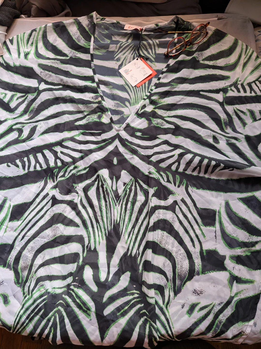 Kaftko Zebra Print Caftan NWT