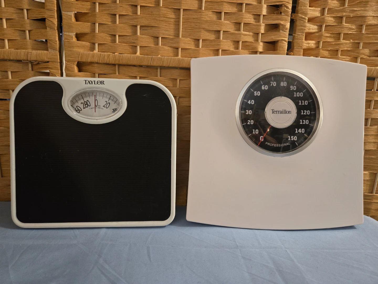 Two Analog Bathroom Scales: Taylor and Terraillon