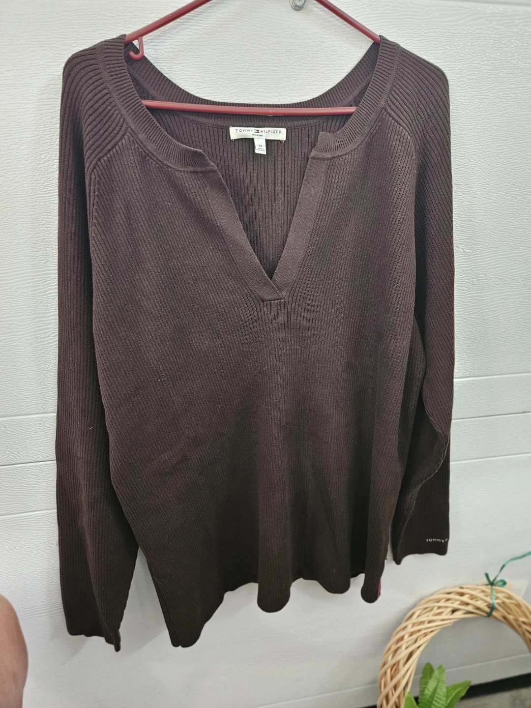 Tommy Hilfiger Women's Ribbed Sweater - Brown