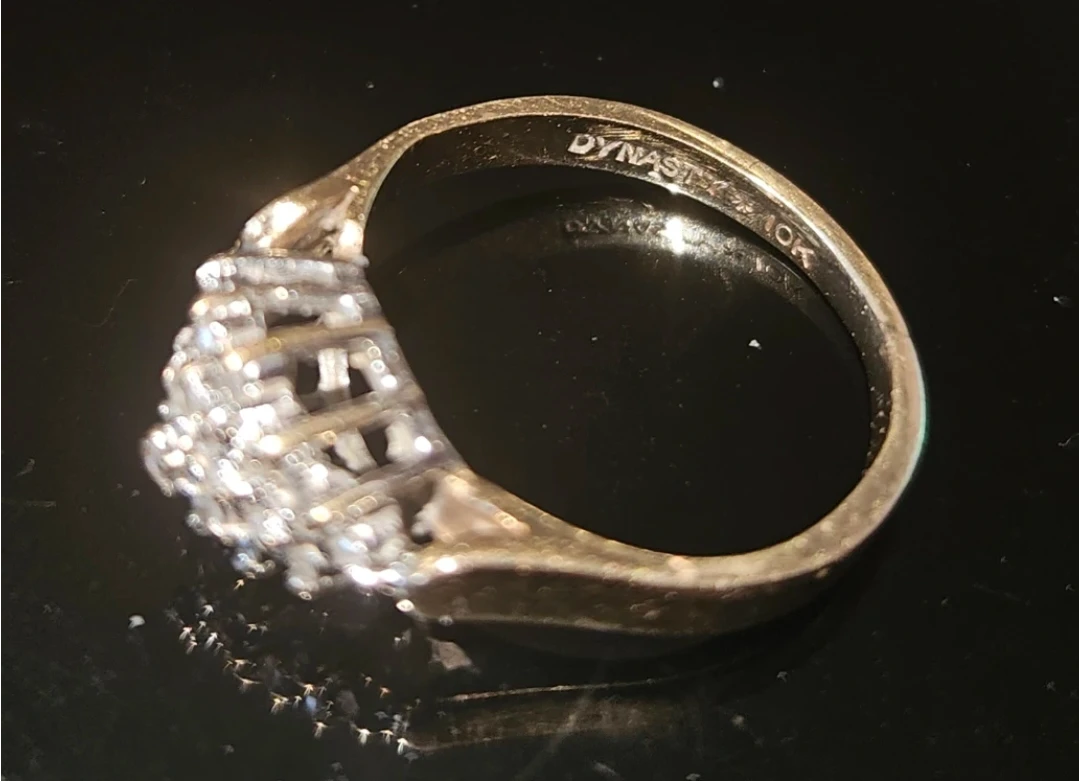 Dynasty 10k Gold Cluster Ring - photo 2