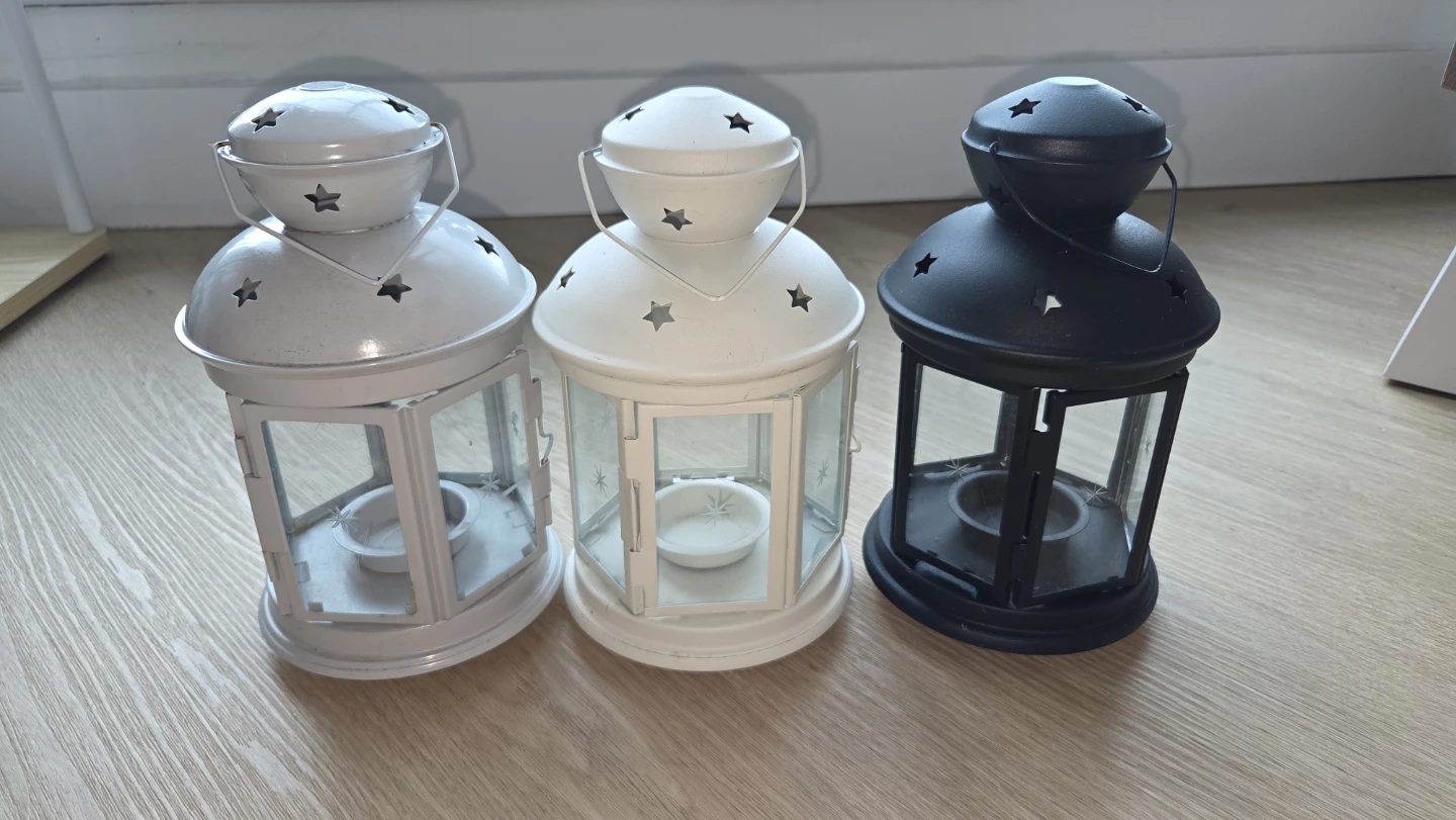 Set of 3 Metal Lanterns from IKEA
