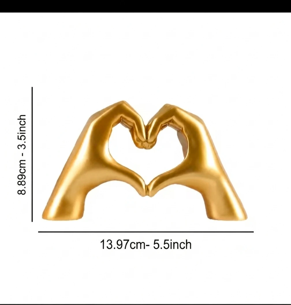 Love - Heart Hands Wooden Sculpture Décor *new - photo 3