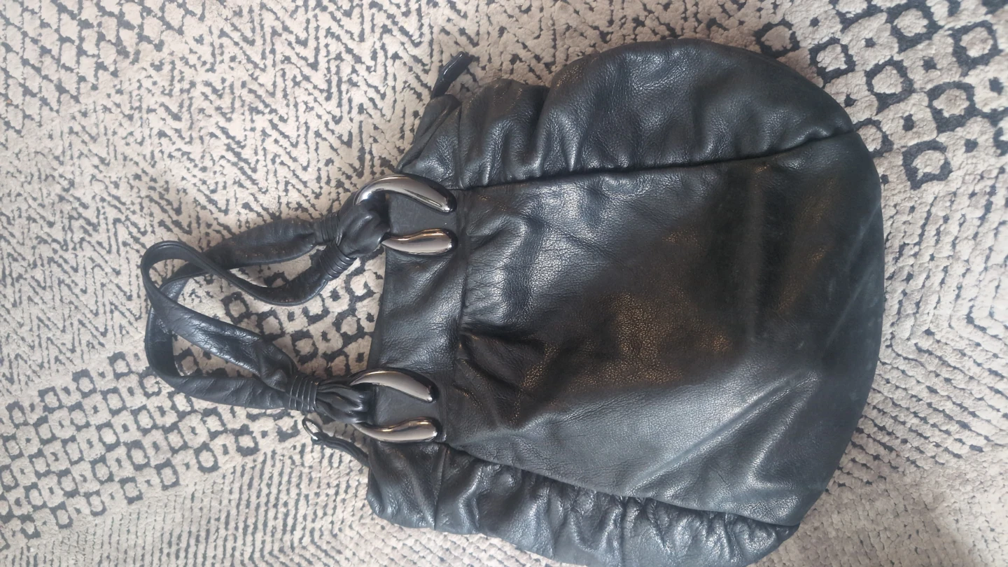 Black Leather Handbag