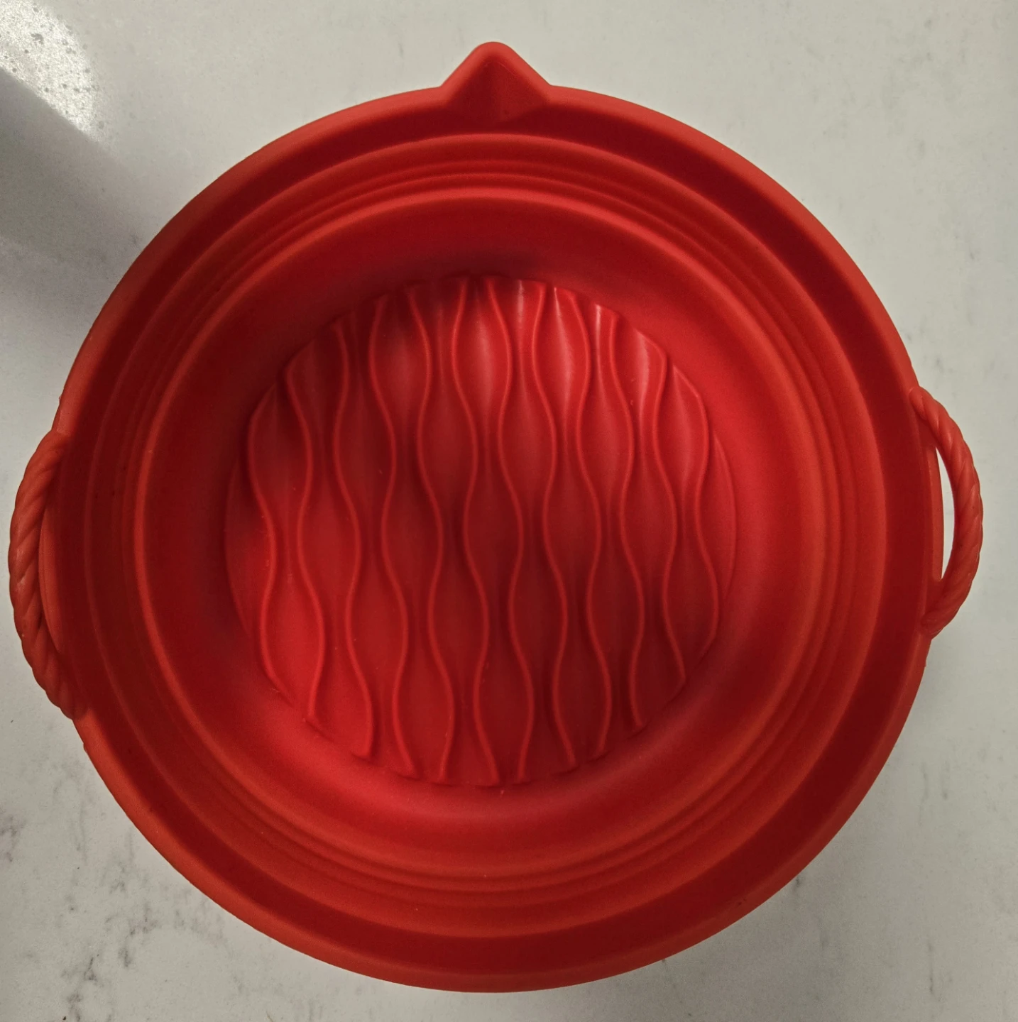 Red Silicone Air Fryer Liner Pot