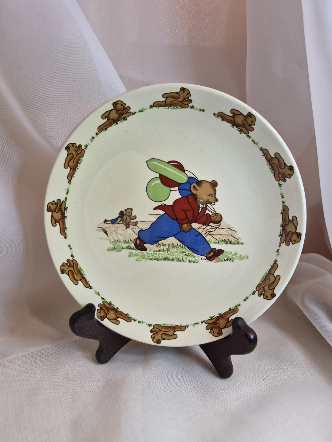 Vintage 6 3/4" Round Bone China England Bunny - photo 2