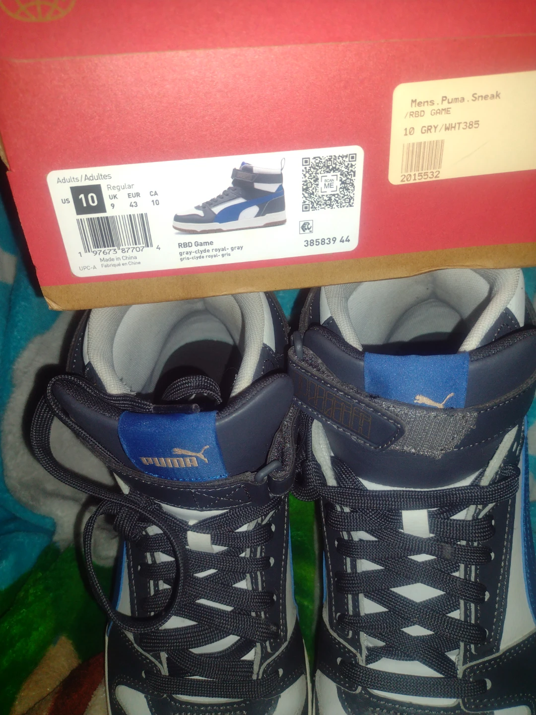 Puma RBD Game High Top Sneakers Size 10 - photo 2