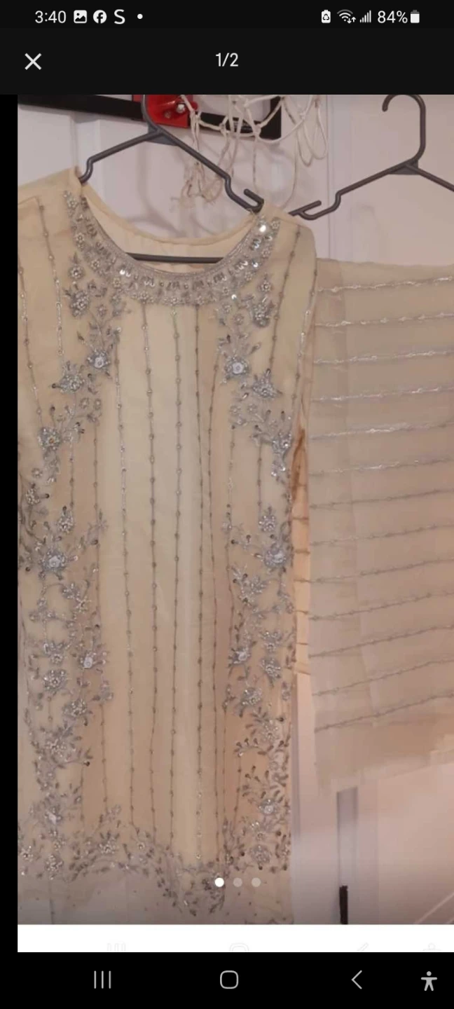 3piece suit embroidery occasionally used
