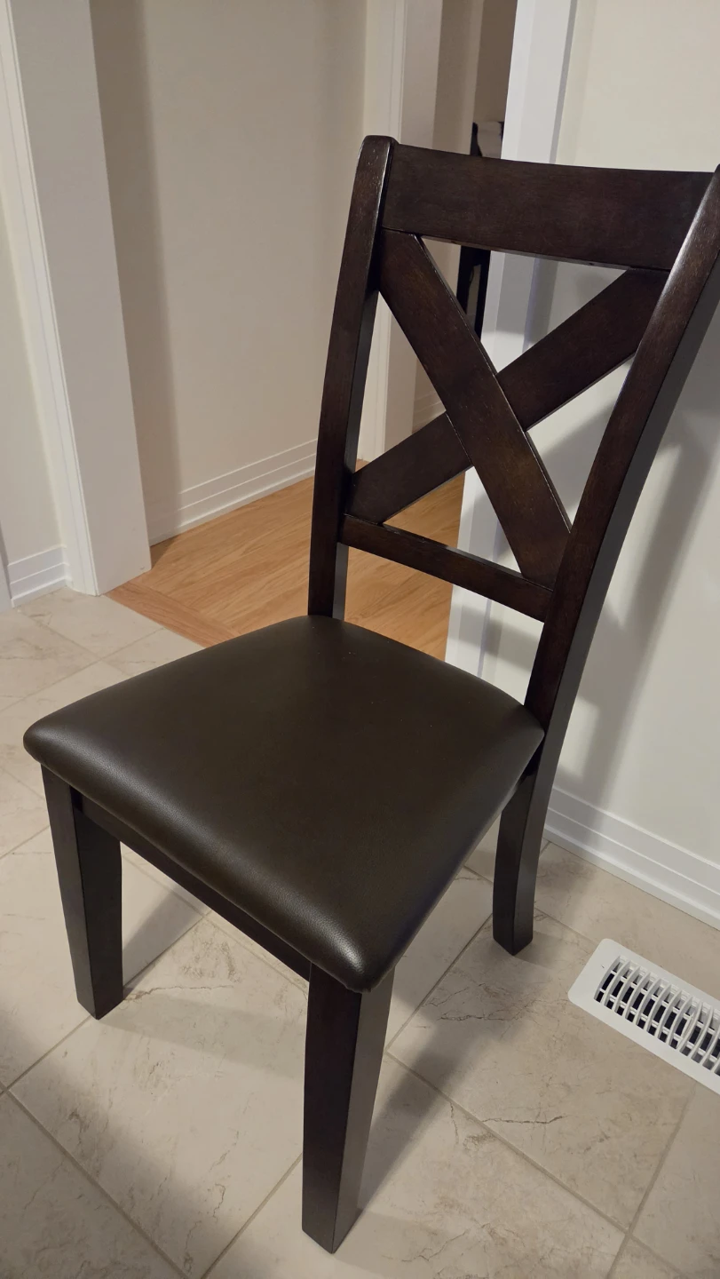 Dark Brown Dining table and chairs. - photo 5