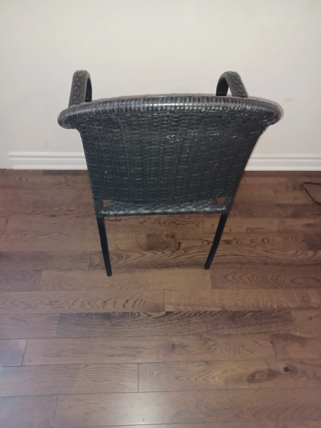 Black Wicker-Style Armchair - photo 4