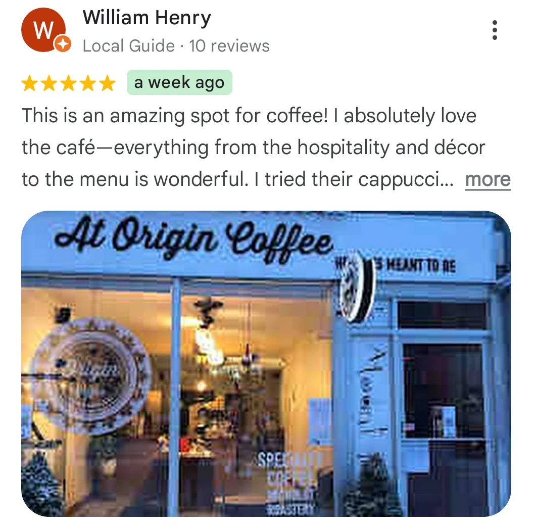 Business growth positive reviews