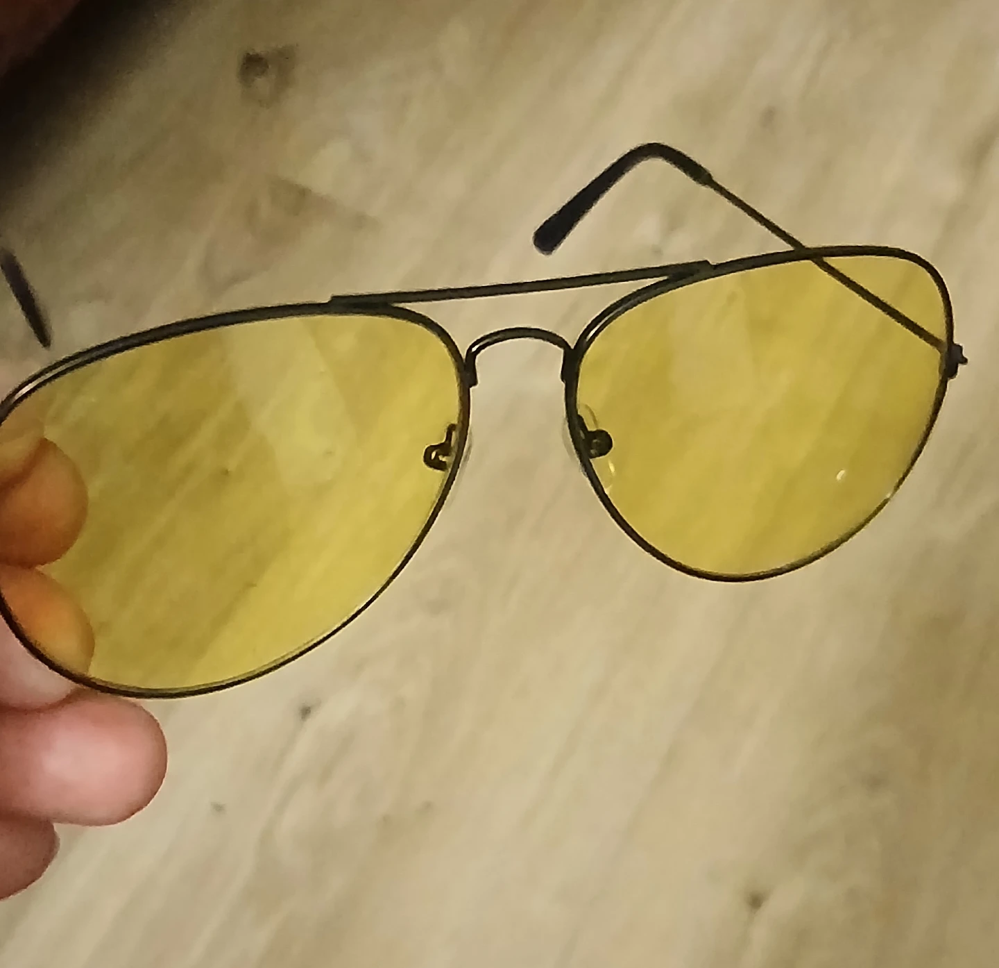 Yellow Tint Aviator Sunglasses