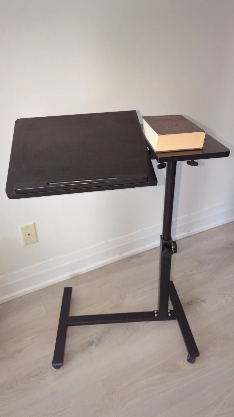 Adjustable Laptop Desk with Wheels
