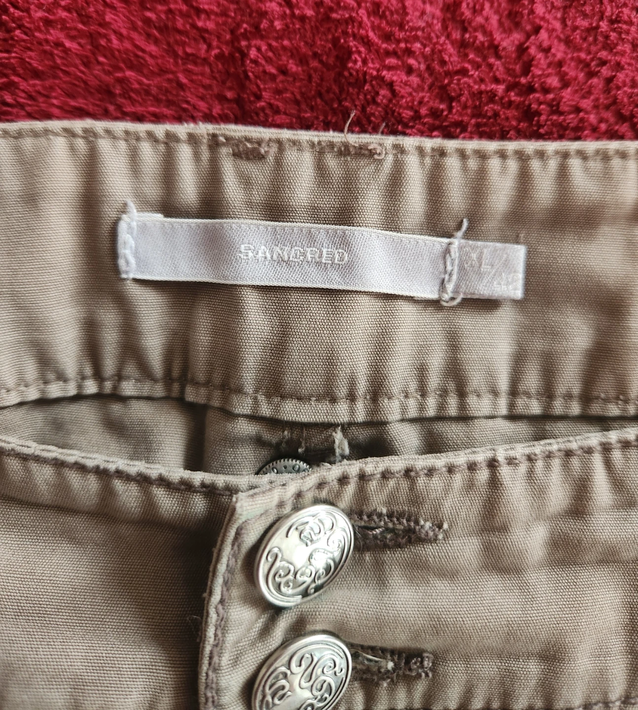 Sancred Khaki Cargo Capris - photo 5