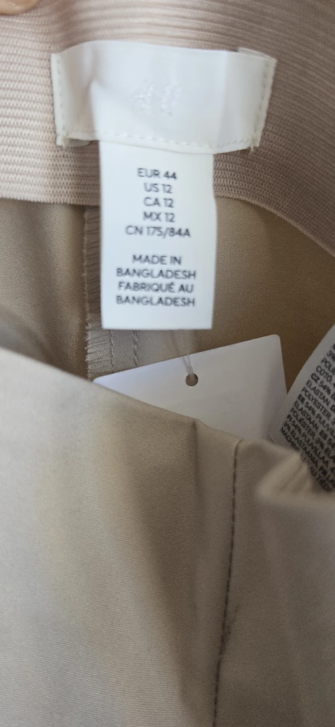 With Tag - H&M Beige Trousers Size 12 - photo 2
