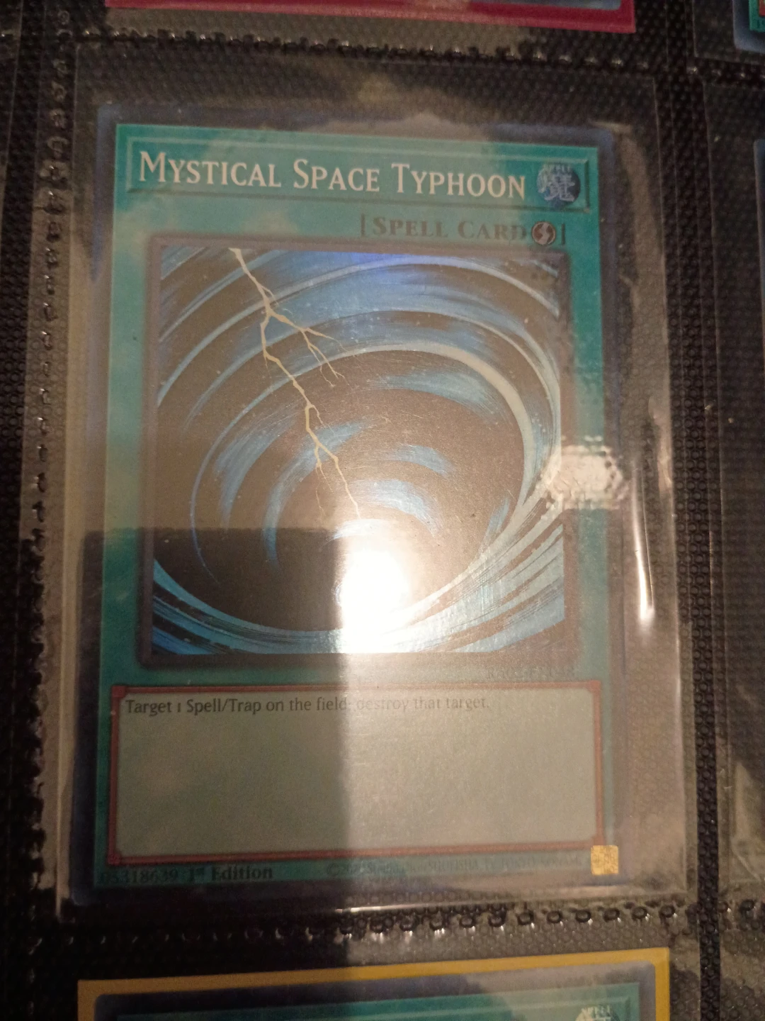 Yu-Gi-Oh! Mystical Space Typhoon 1st 🏈 Spell Card