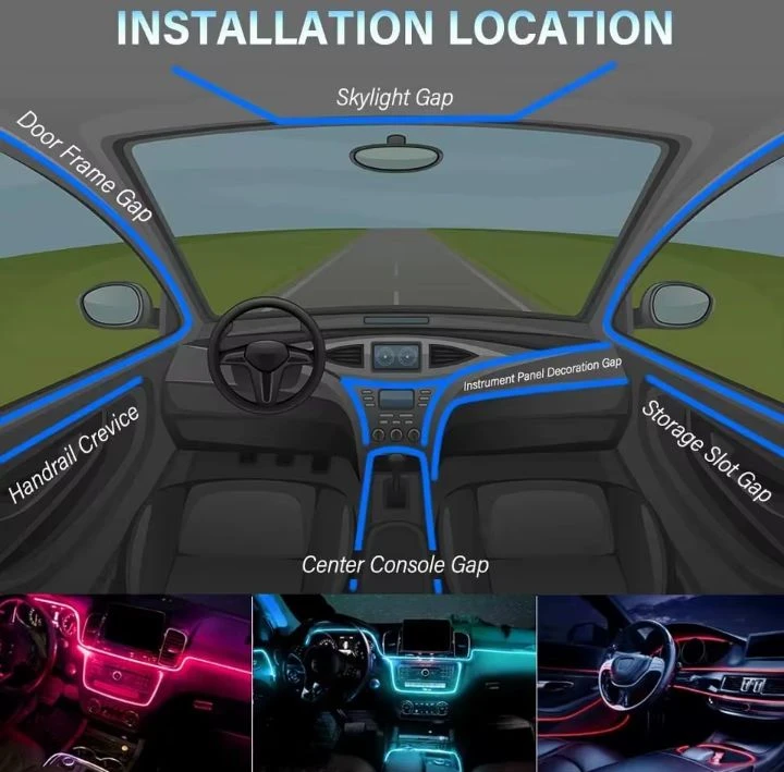 Fiber Optic Car Ambient Lighting Kit – App Controlled - photo 3