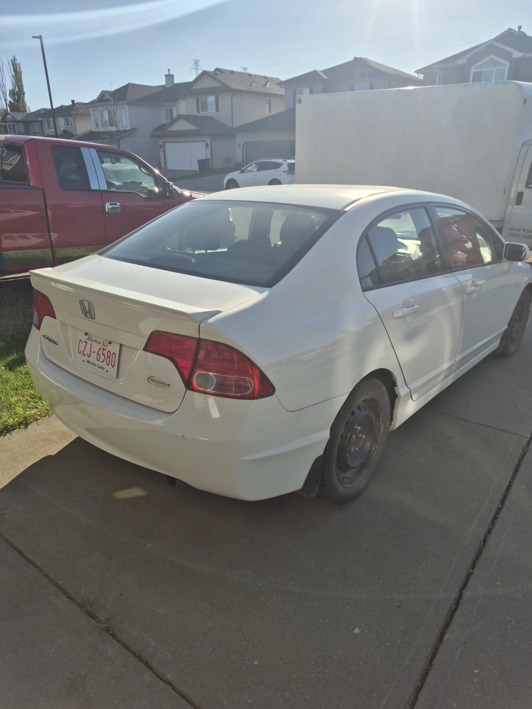 2008 White Honda Civic Sedan - photo 3